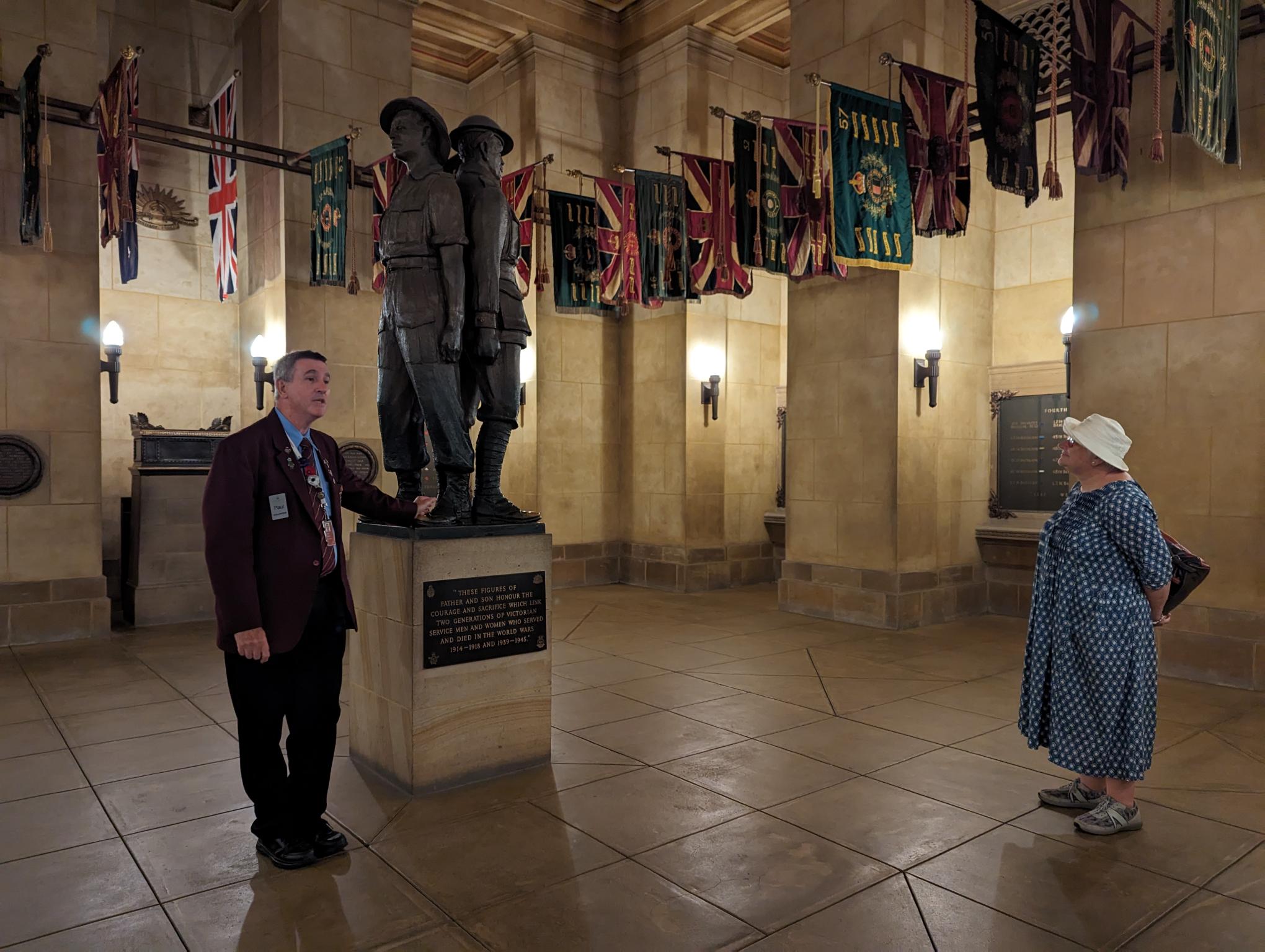 Inside the Crypt at Melbourne Shrine of Remembrance