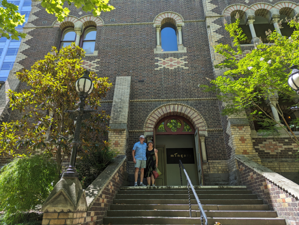 Exterior steps too St Michael's Uniting Church, free lunchtime concerts Melbourne