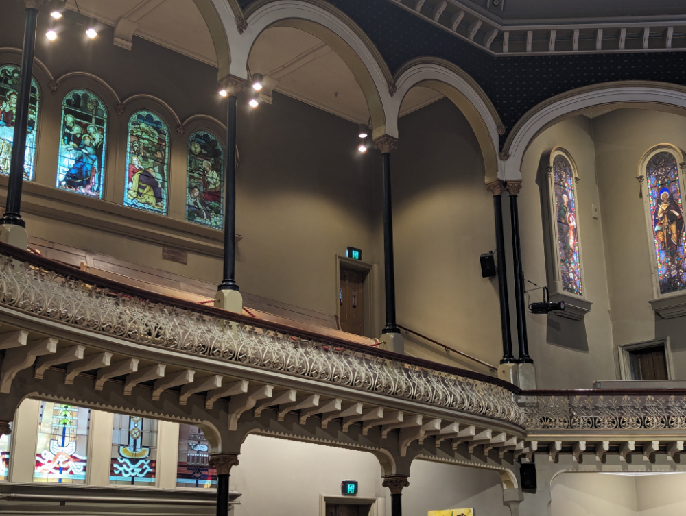 Inside St Michael's Uniting Church, free lunchtime concerts Melbourne