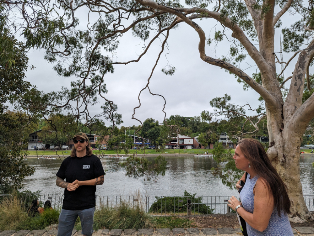aboriginal heritage walk, on the banks of the river, Birrarung Marr