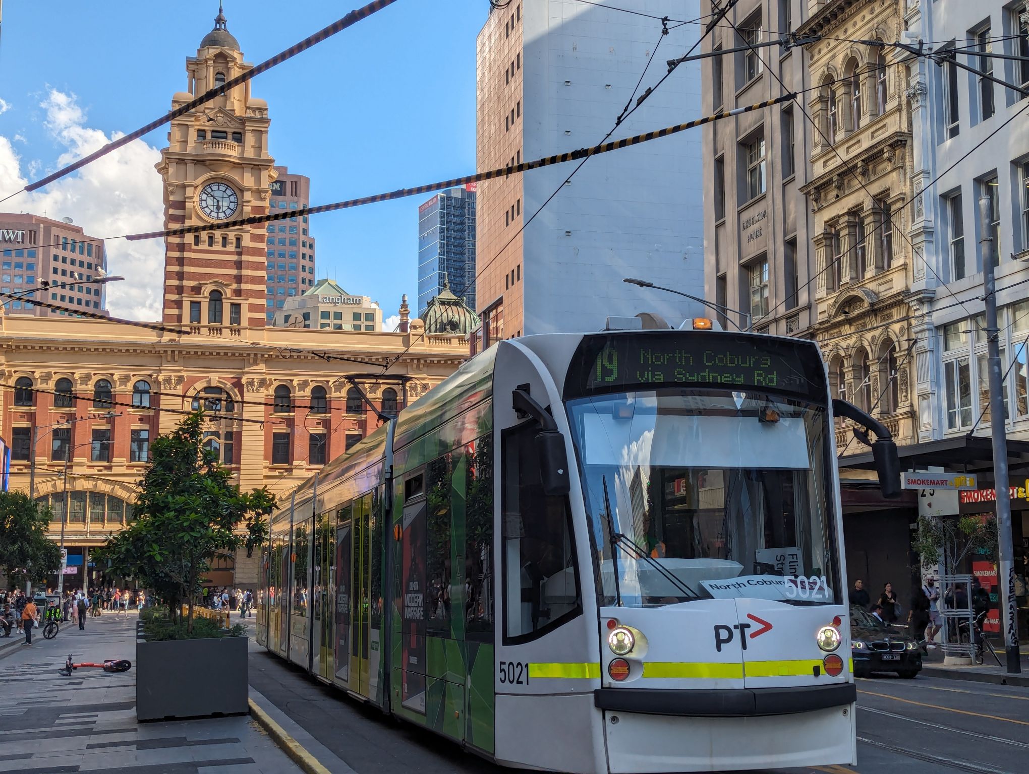 seniors myki card benefits at Flinders Street station