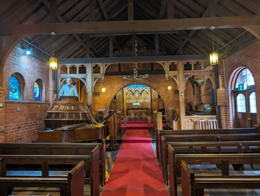 Inside the chapel Mission to seafarers supporting 
port of melbourne arrivals
