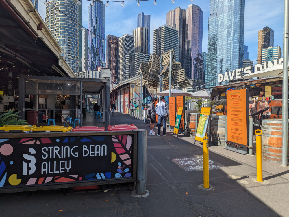 queen victoria market photos - spring bean alley