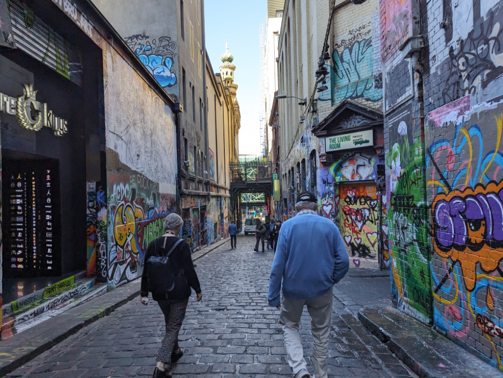 Hosier Lane on our free walking tour Melbourne