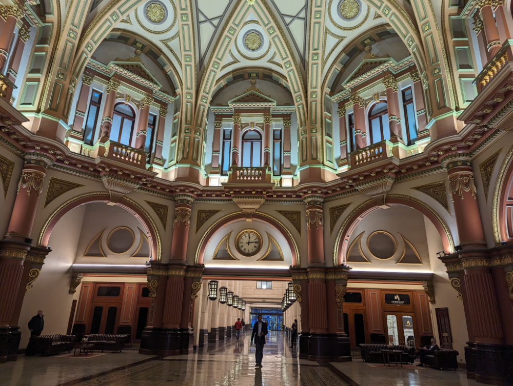 Inside 333 Collins St, on the Melbourne free walking tour