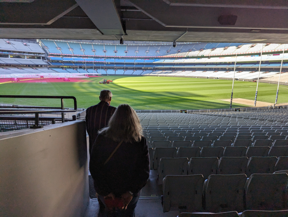 Our mcg tour review, walking through the stands