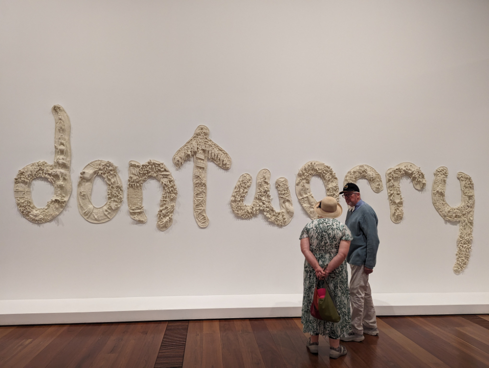 Don't Worry piece at The Ian Potter Centre NGV Australia 