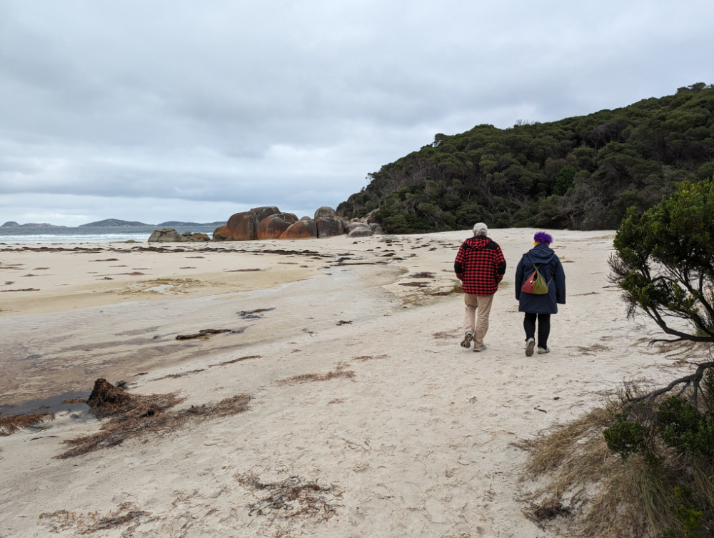 Squeaking our way along Australia's Top Beach! Nice and secluded in the colder months.