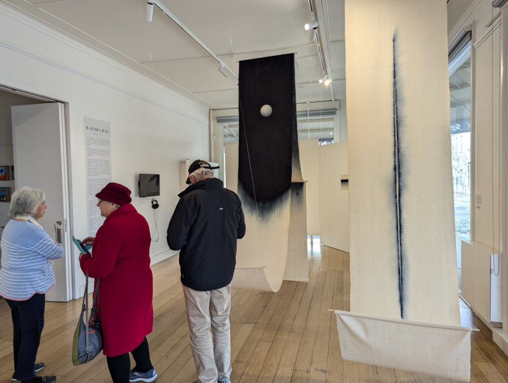 The gallery space featuring Tapestry art at the Australian Tapestry Workshops