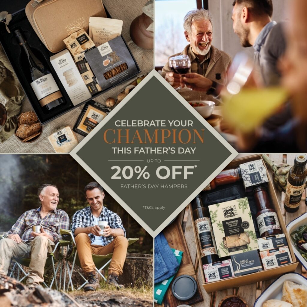 Hamper emporium Father's Day Melbourne promotional tile