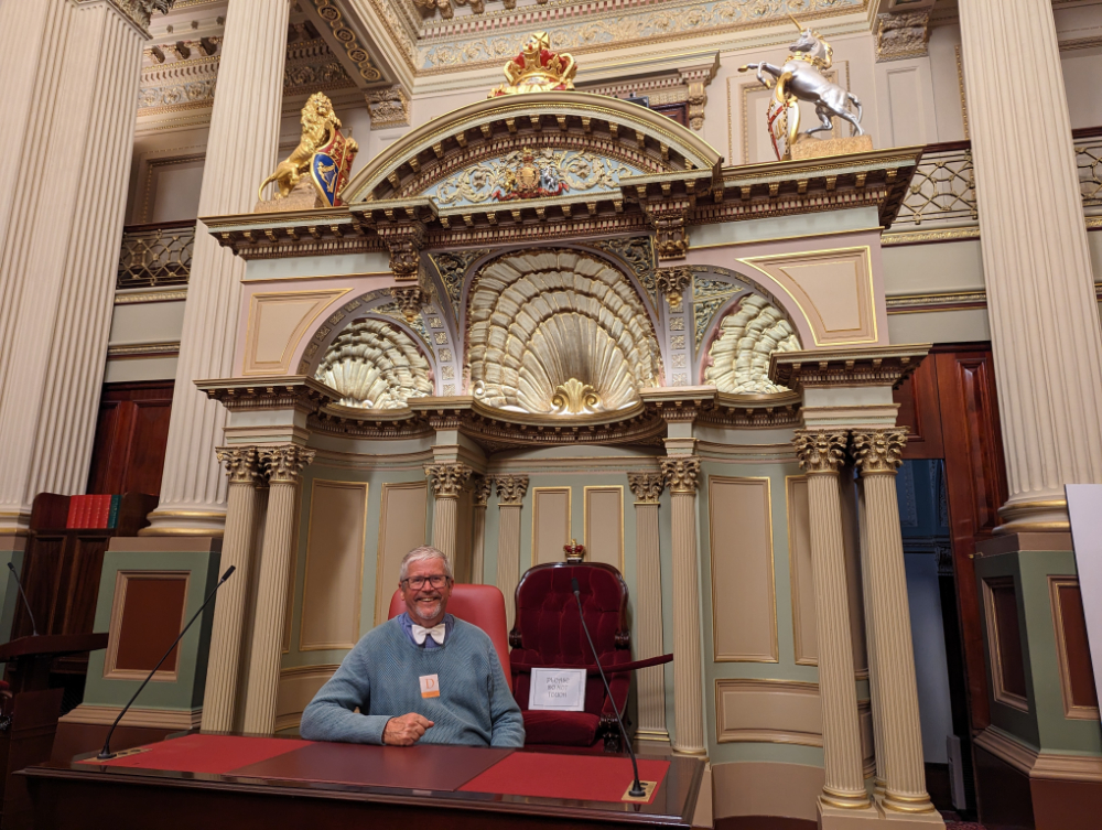 On the free guided tour of Parliament House