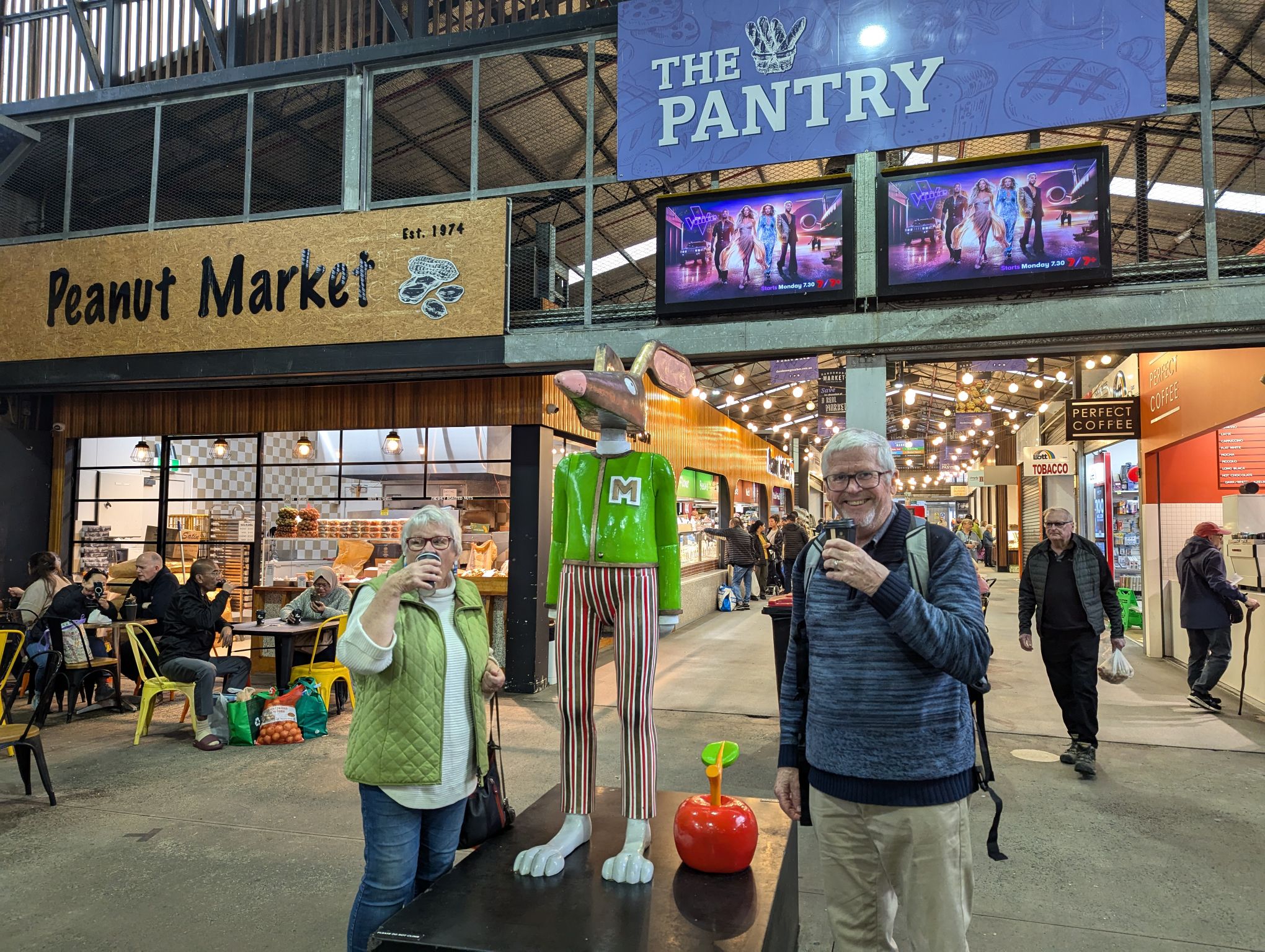 Standing at the Dandenong Market