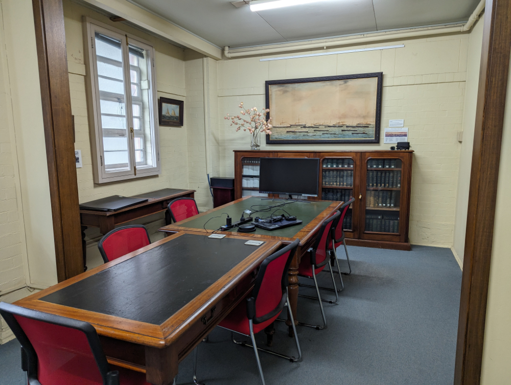 Large table and meeting space at for a Society Melbourne
