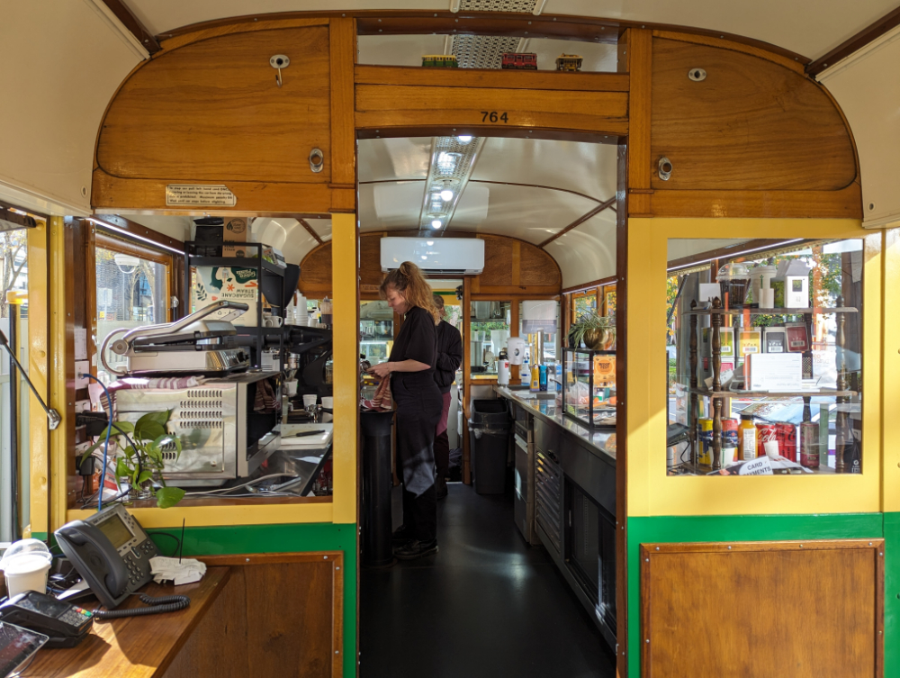 Melbourne tram cafe