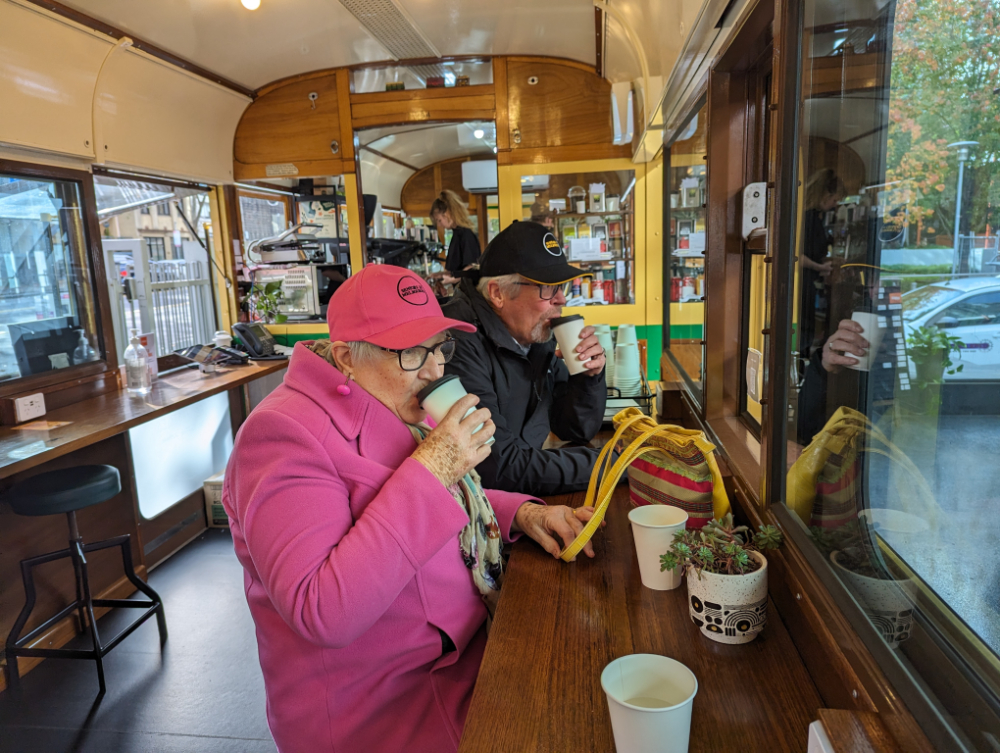 Melbourne tram cafe