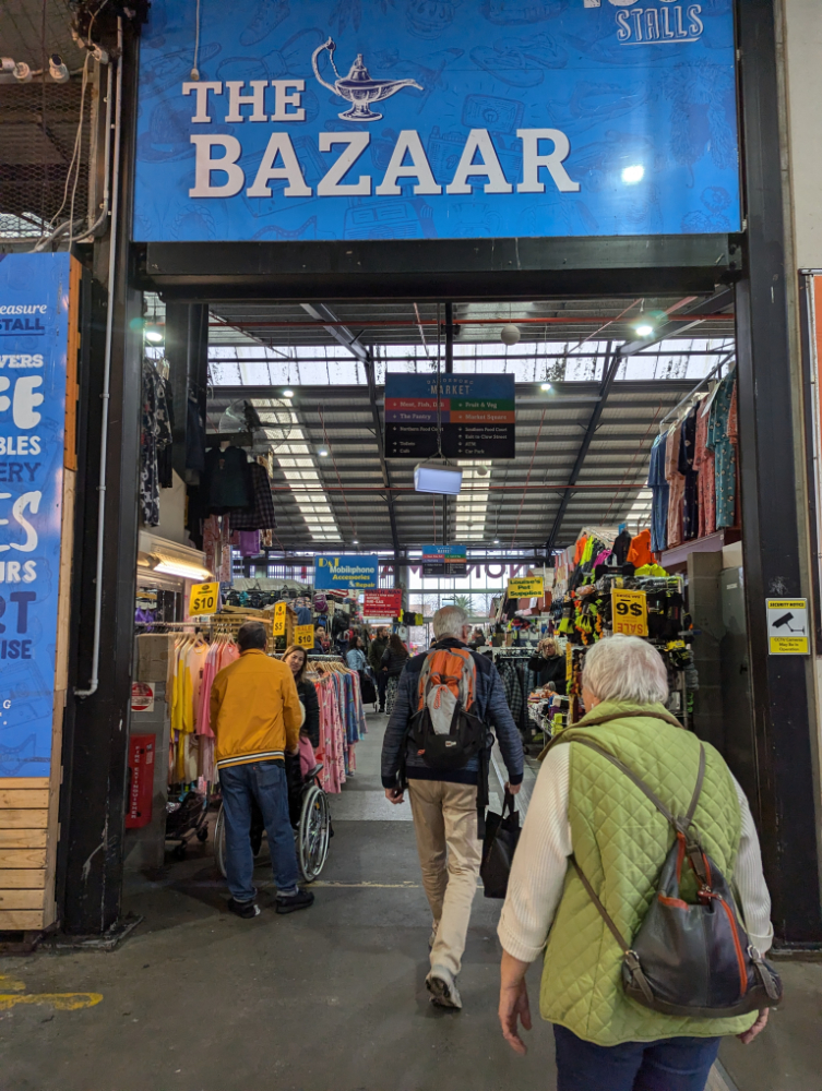 Entering the bazaar at Dandenong Market - Amy Gardner