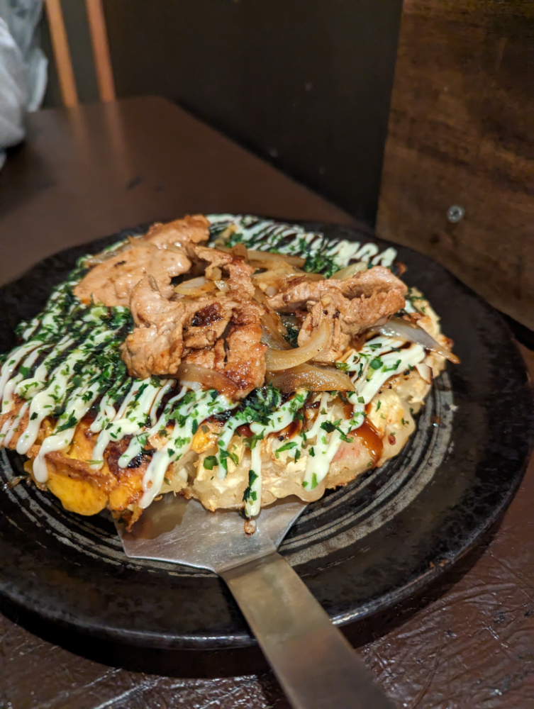 Okonomiyaki at Osaka Bench, Flinders Lane restaurant