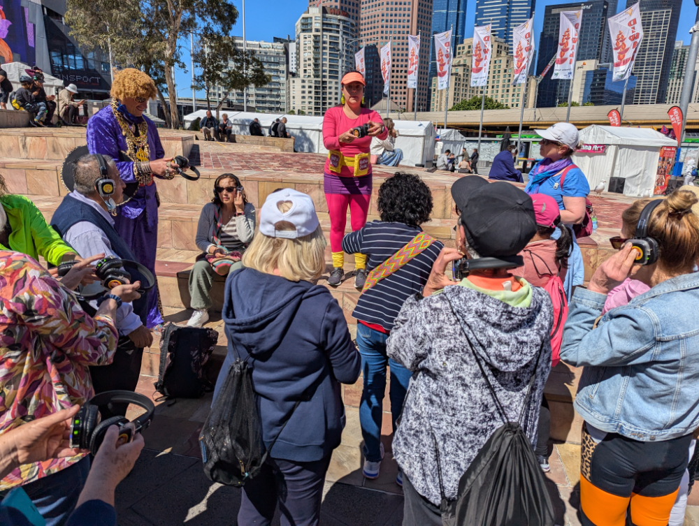 Walking silent disco Melbourne