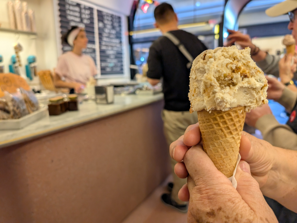Enjoying gelato on a Foodie Trails food tour in Melbourne