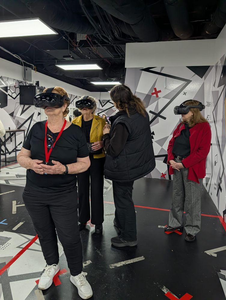 Enjoying the VR Machu Picchu experience in Melbourne - image by Marjie Courtis.2 (1)