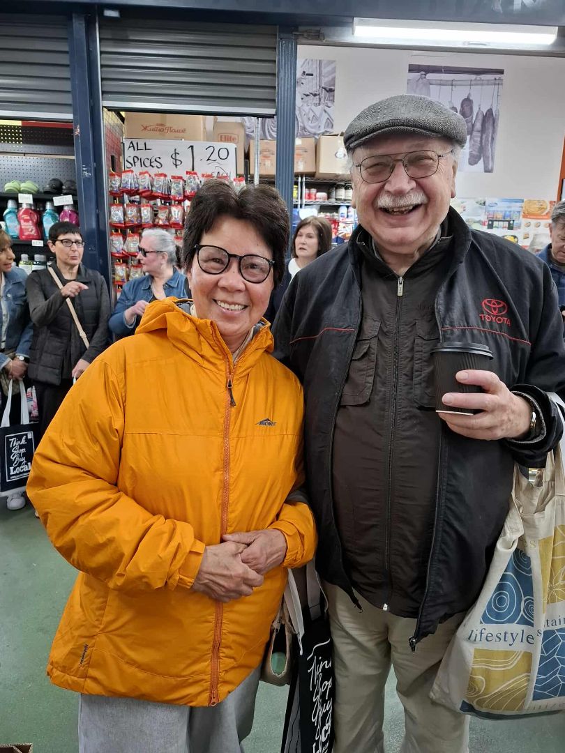 Siew and Joe at St Albans Market